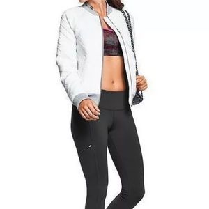 Athleta Infusion Quilted Bomber Jacket